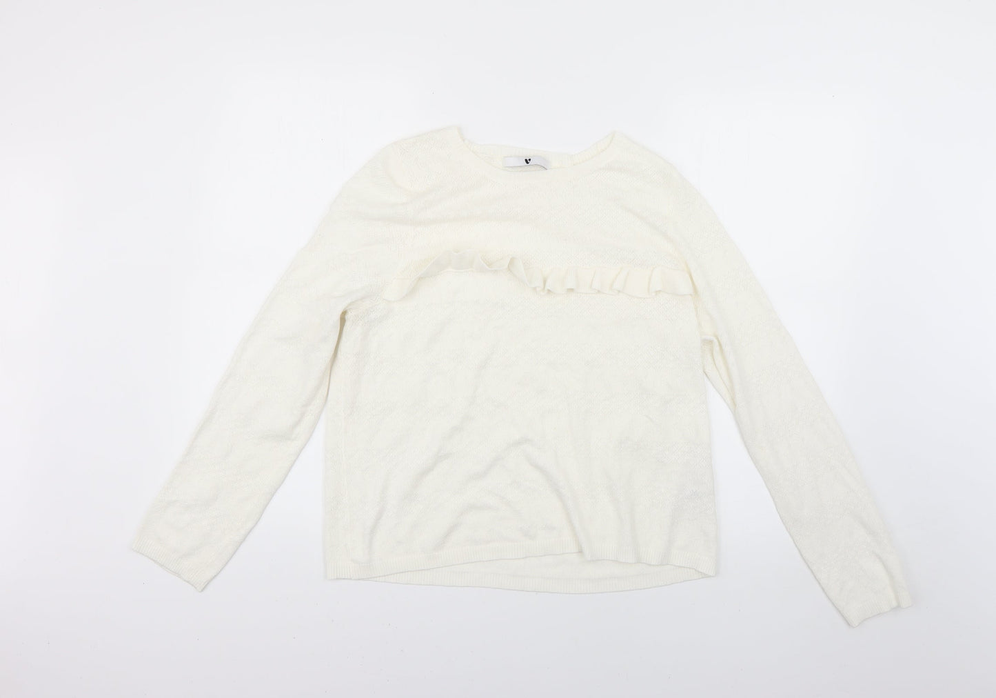 Very Womens White   Pullover Jumper Size 18