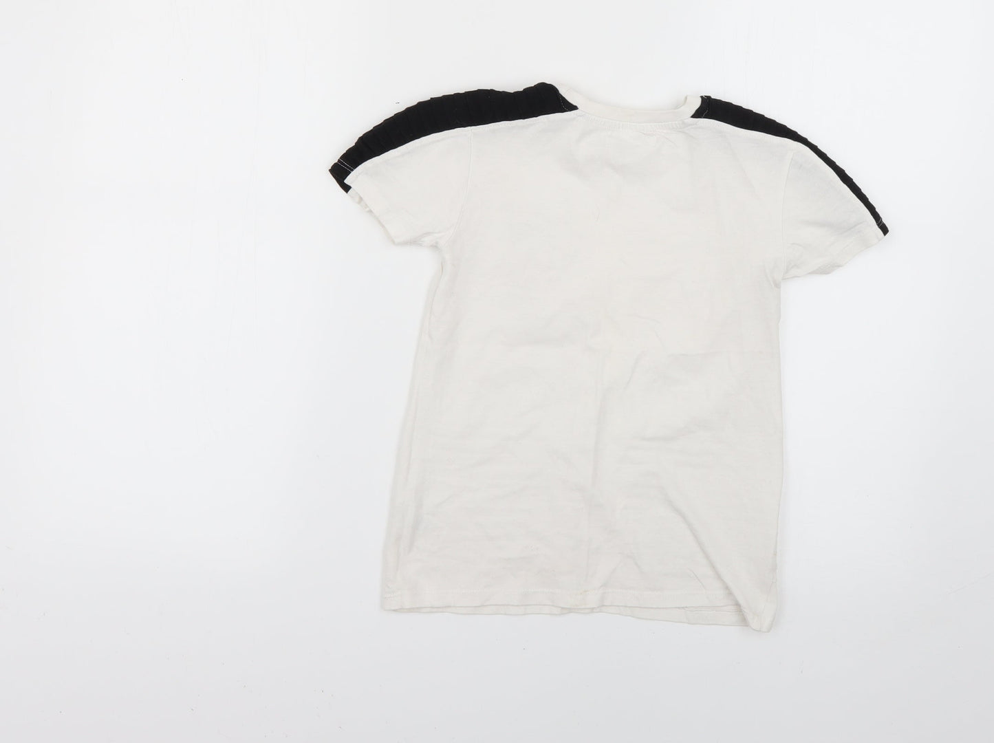 pep&co Boys White   Basic T-Shirt Size 7-8 Years