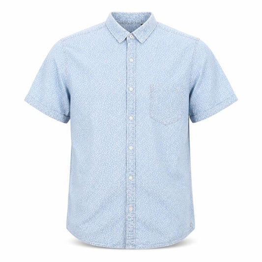 Industrie Mens Blue Floral   Button-Up Size M