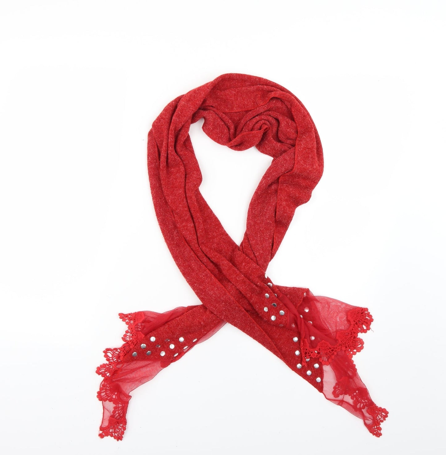 Preworn Womens Red    Scarf