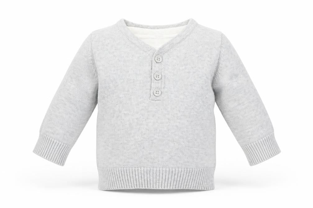 Next Baby Grey   Pullover Jumper Size 3-6 Months