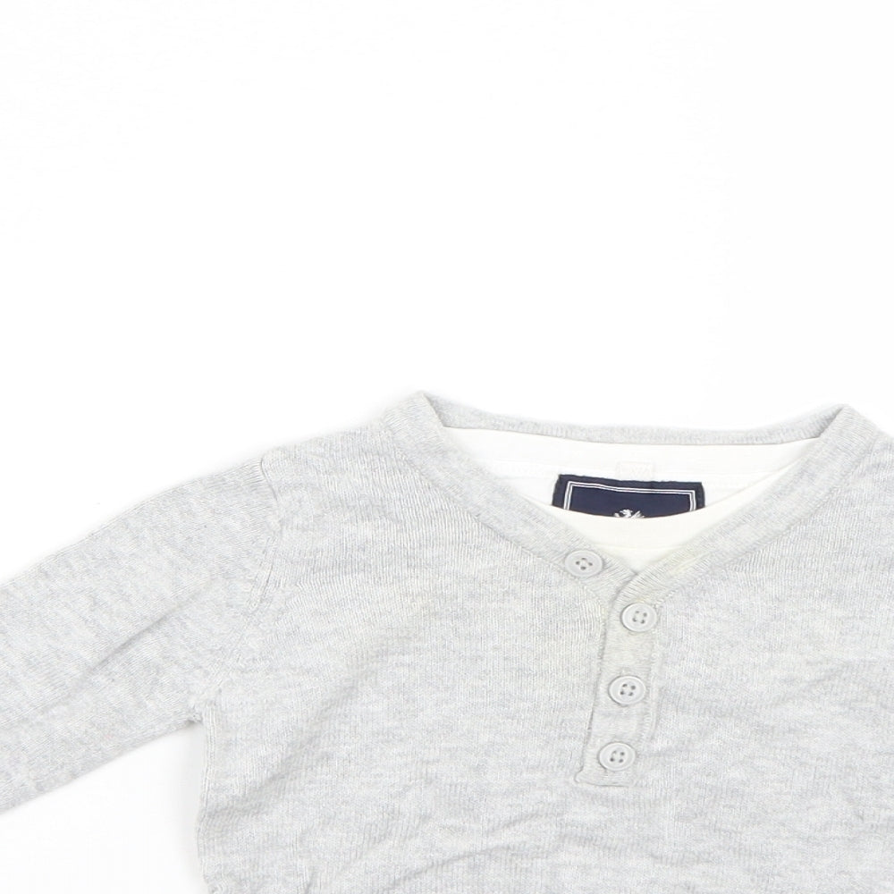 NEXT Baby Grey   Pullover Jumper Size 3-6 Months