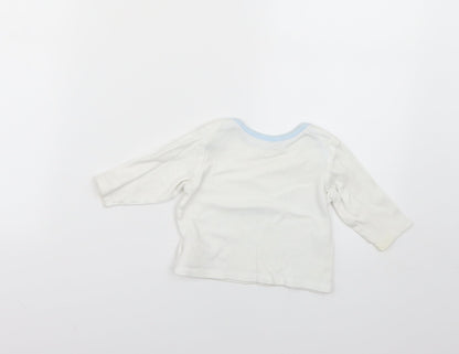 Marks & Spencer Baby White   Basic T-Shirt Size 3-6 Months