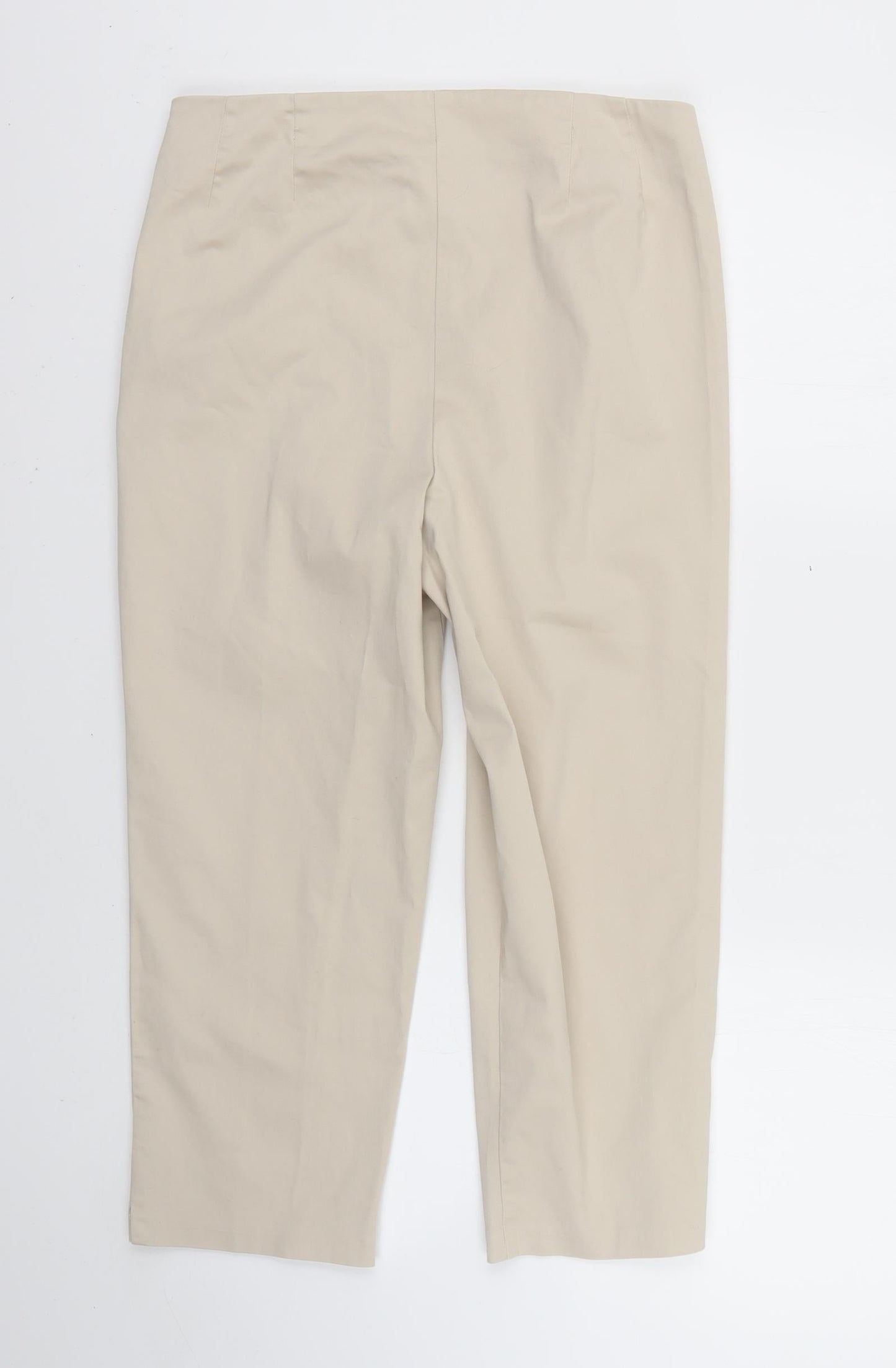 m&S Womens Beige   Trousers  Size 10 L26 in