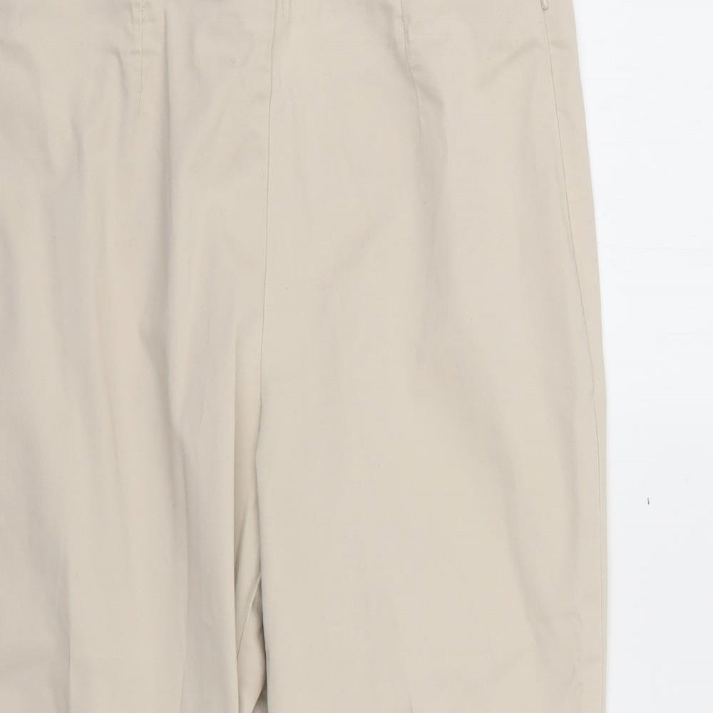 m&S Womens Beige   Trousers  Size 10 L26 in