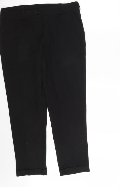 New Look Womens Black   Trousers  Size 14 L29 in