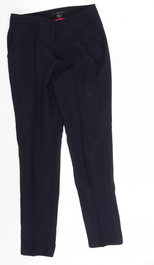 Atmosphere Womens Blue   Chino Trousers Size 10 L30 in