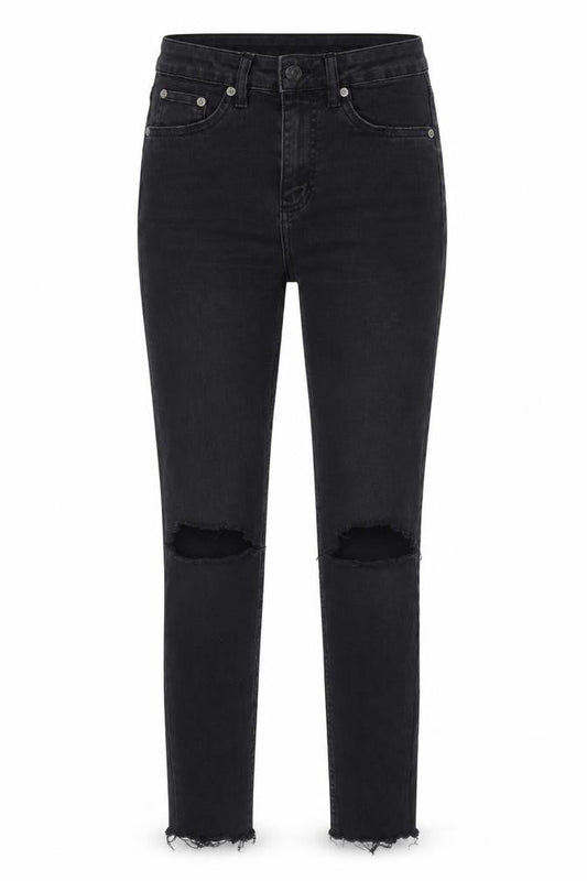 157 Womens Black  Denim Skinny Jeans Size S L28 in