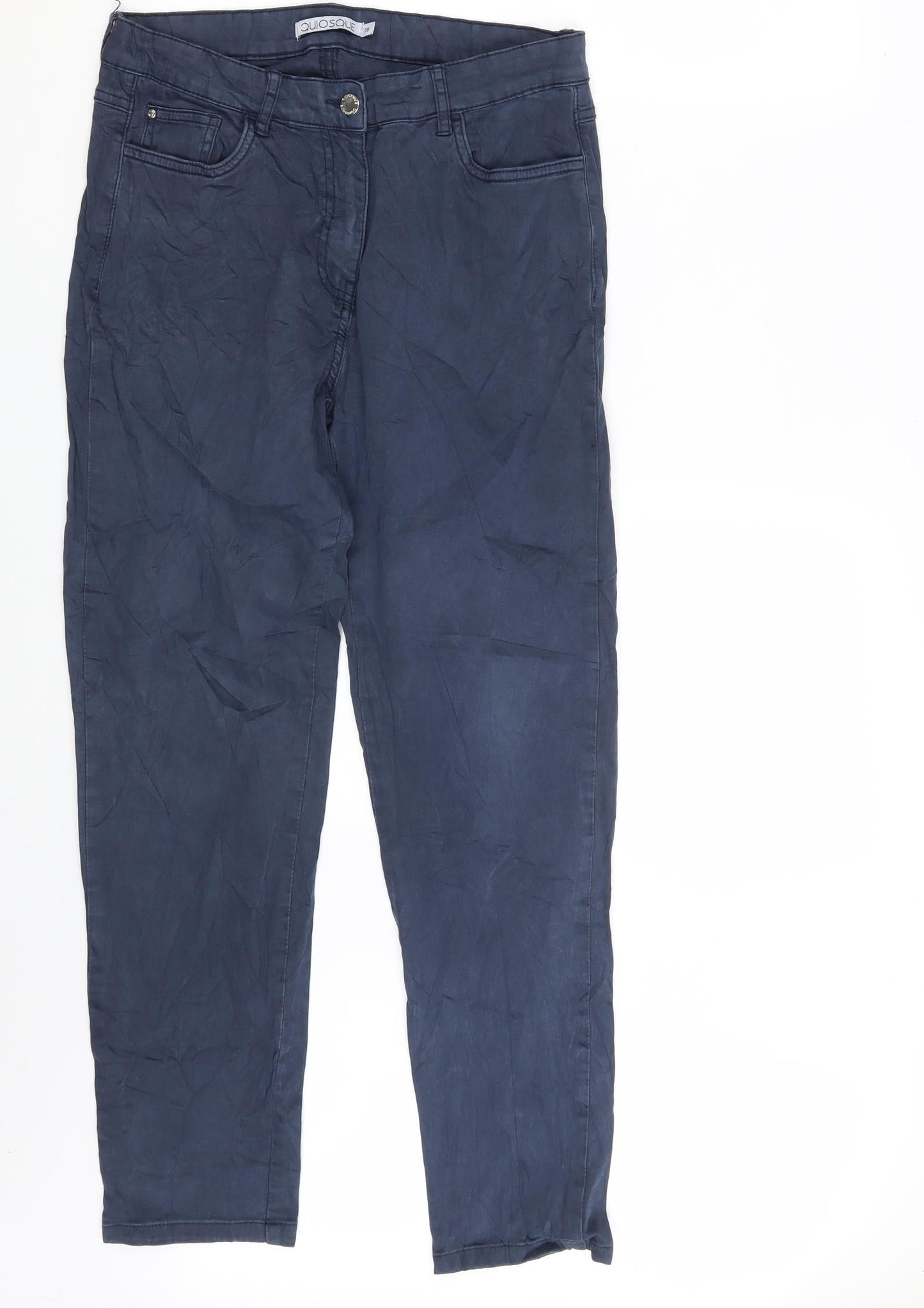 Quiosque Womens Blue  Denim Straight Jeans Size 10 L20 in
