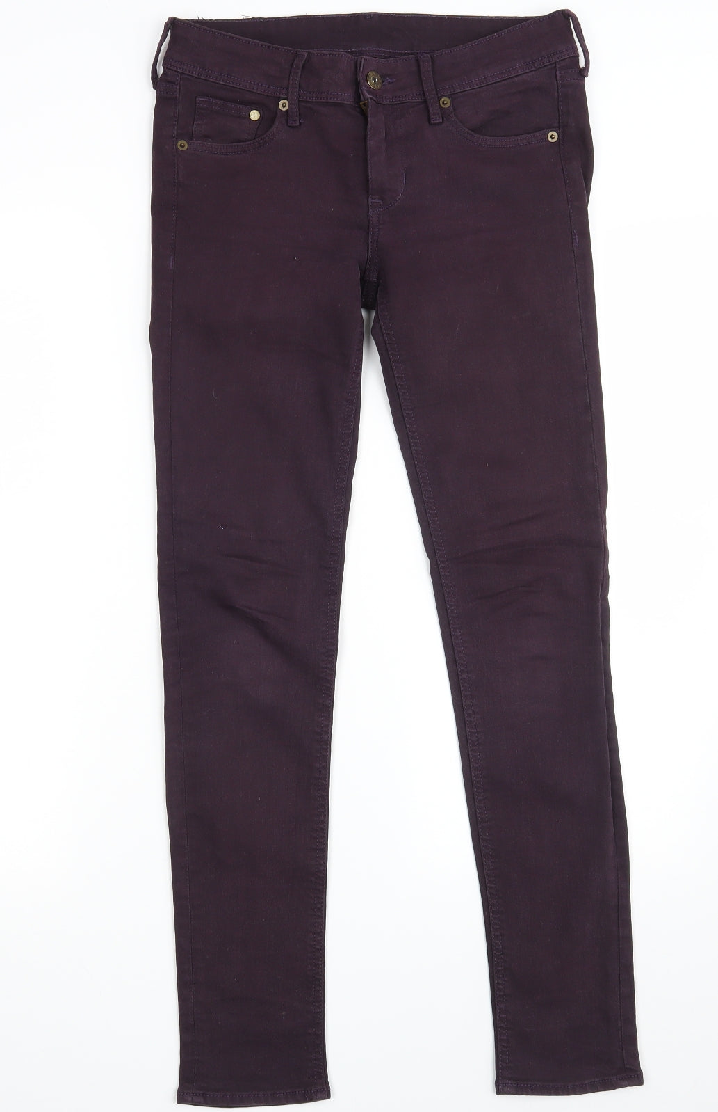 H&M Womens Purple  Denim Skinny Jeans Size 27 in L30 in