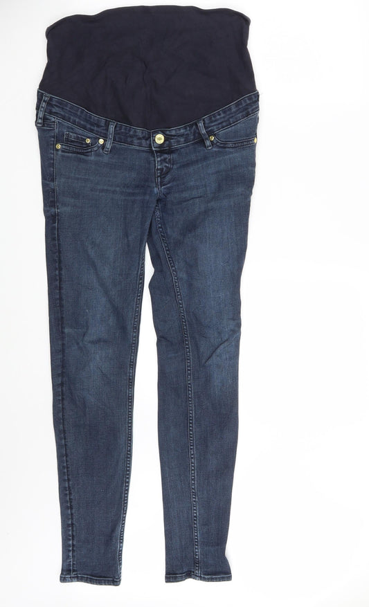 H&M Womens Blue  Denim Mom Jeans Size 8 L30 in