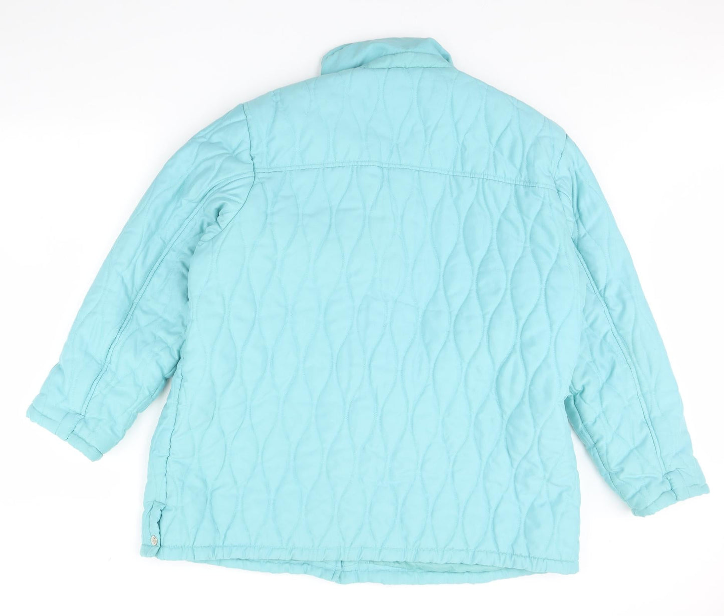 Pure & natural Womens Blue   Rain Coat Coat Size XL