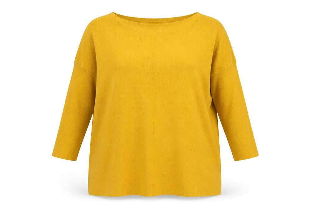 Roman Womens Yellow   Pullover Jumper Size M