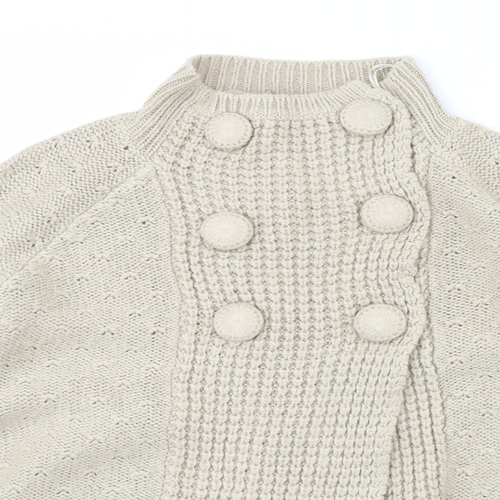 South Womens Beige   Cardigan Jumper Size 14