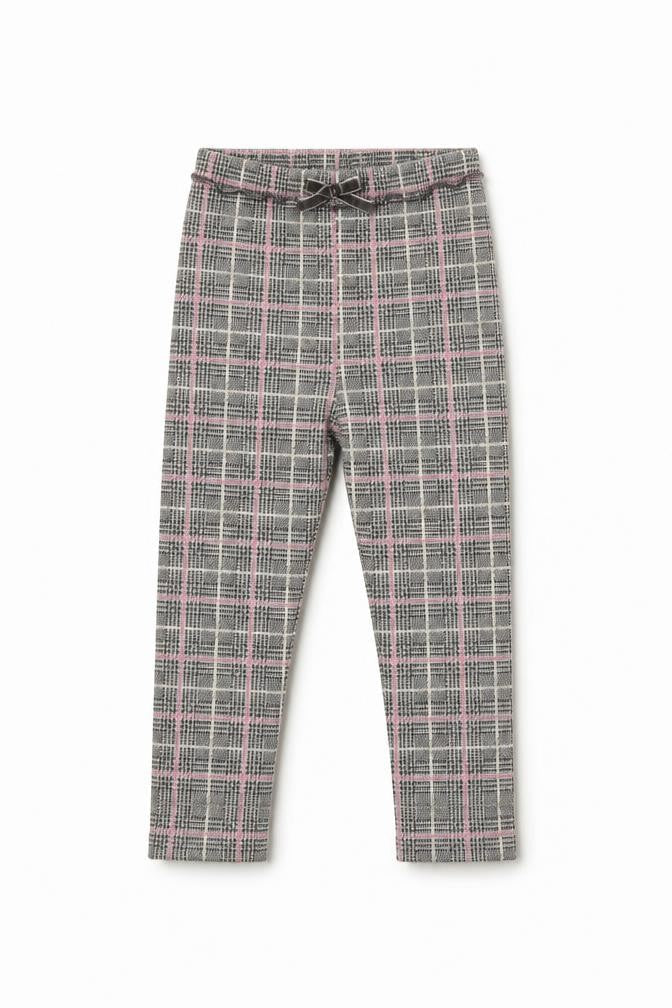 Zara Girls Black Check  Capri Trousers Size 2 Years