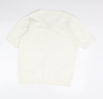 isle Womens Ivory   Pullover Jumper Size L