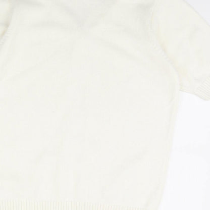 isle Womens Ivory   Pullover Jumper Size L