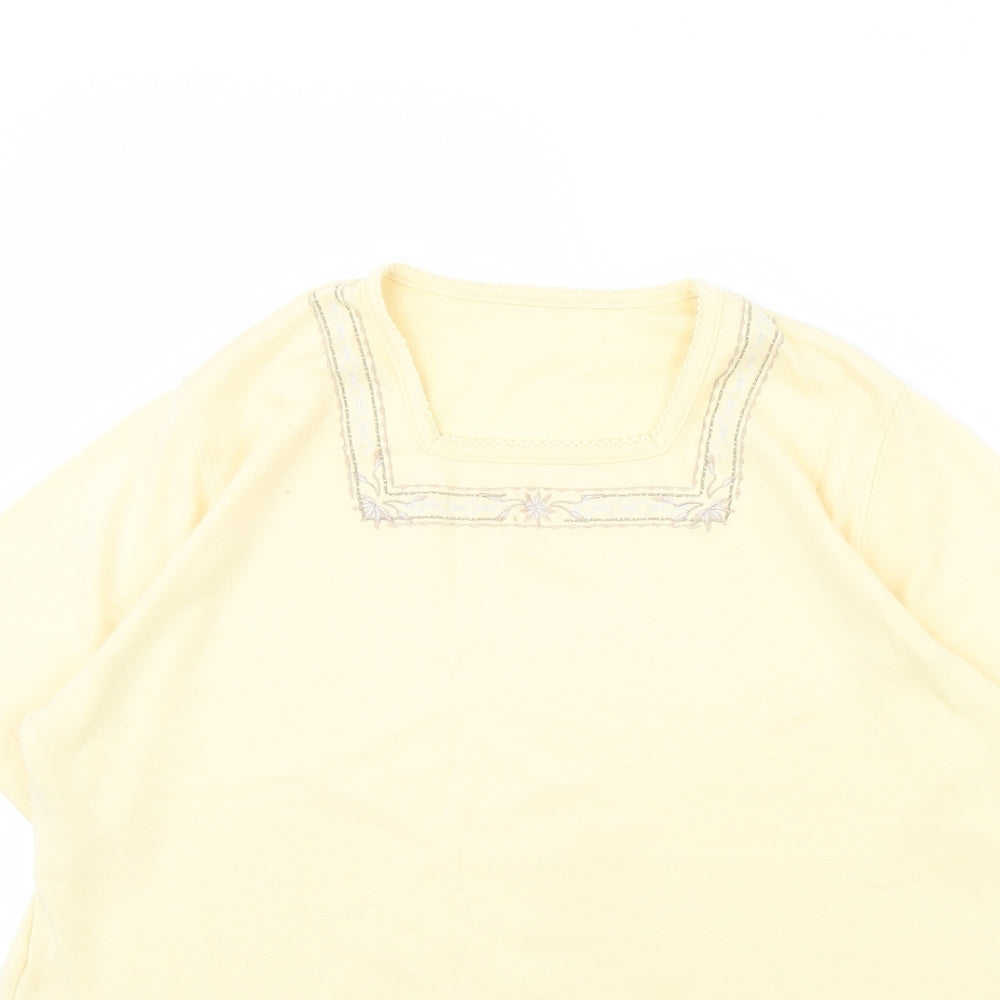 Preworn Womens Yellow   Basic Blouse Size M