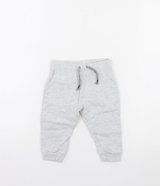 Fred & FLo Baby Grey   Jogger Trousers Size 9 Months