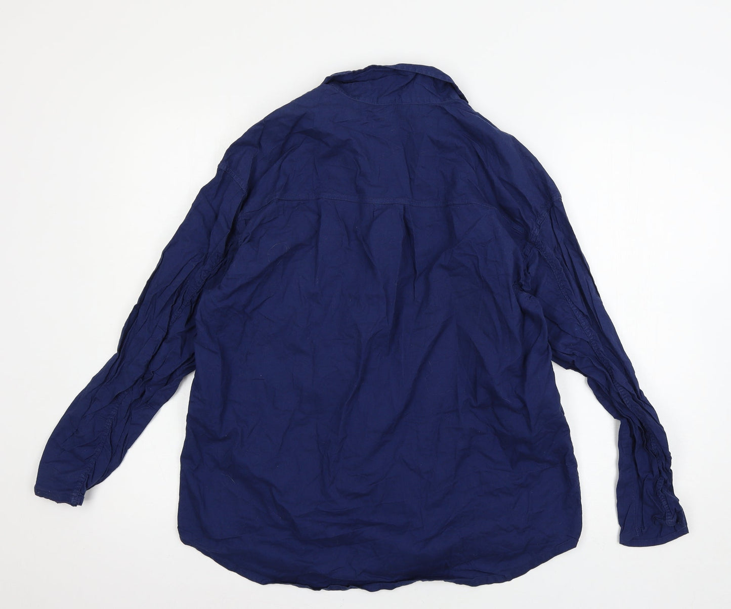 Made in Italy Mens Blue    Button-Up Size XS