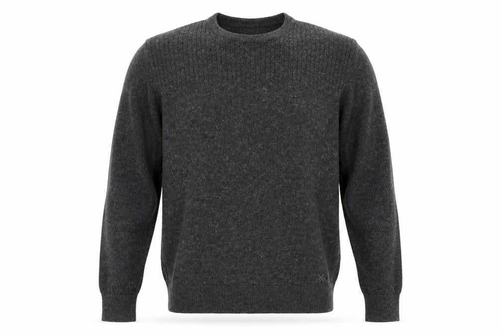 Crew Clothing Mens Grey  Knit Pullover Jumper Size S