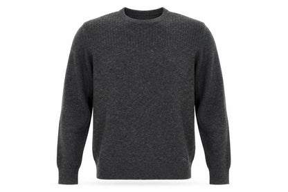 Crew Mens Clothing Grey Knit Pullover Jumper Size S