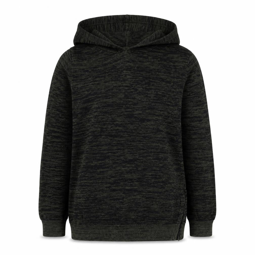 NEXT Girls Green Striped Knit Pullover Hoodie Size 12 Years