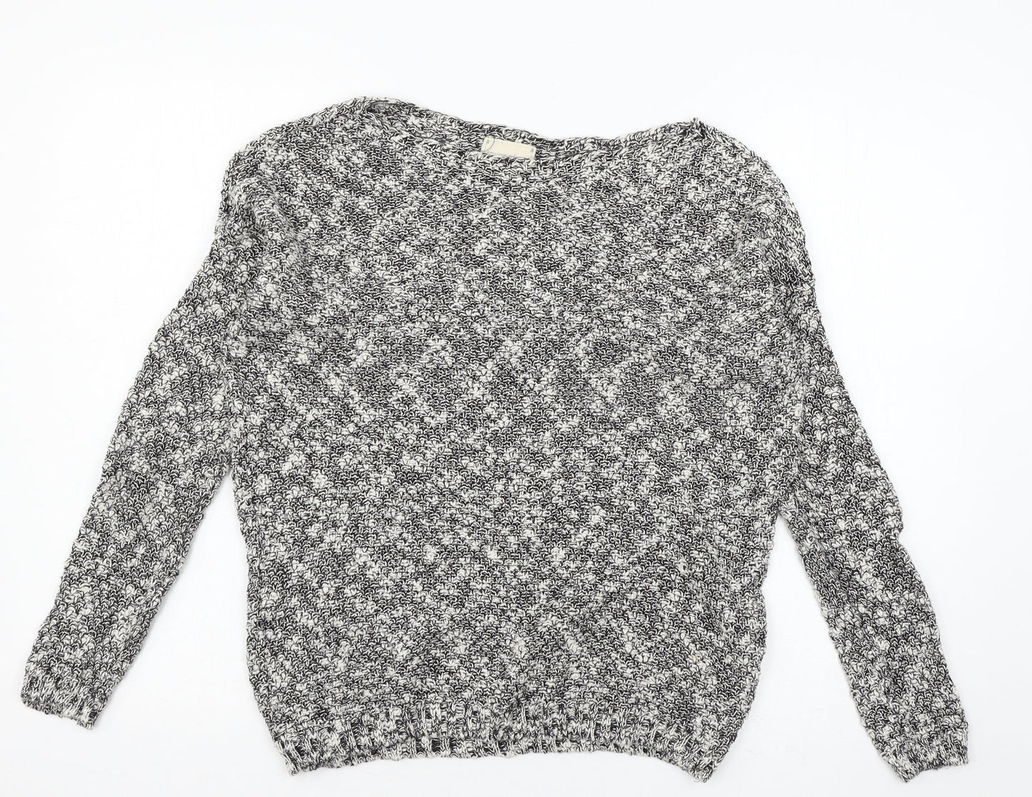 New Look Womens Grey  Knit Pullover Jumper Size S
