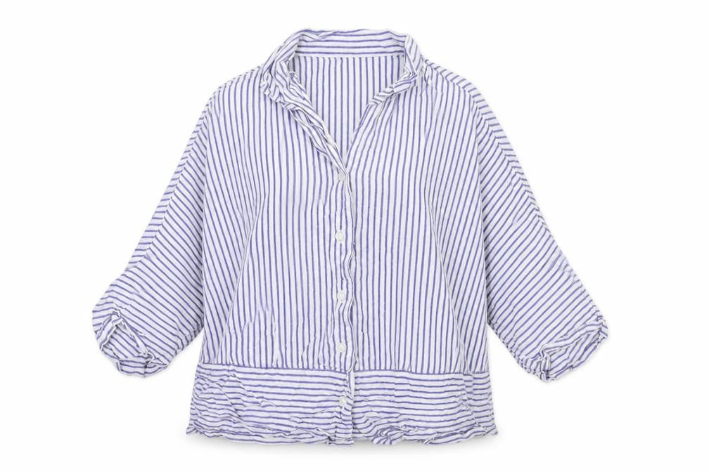 F&F Womens White Striped  Top Pyjama Top Size 6