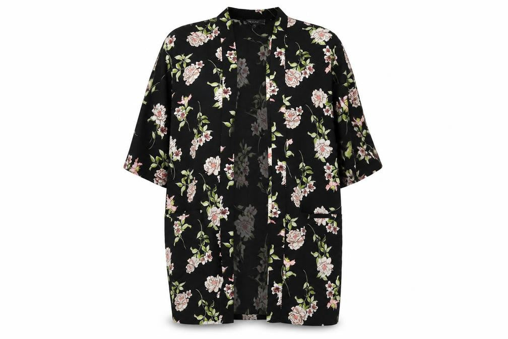 Primark Womens Black Floral  Jacket  Size 6