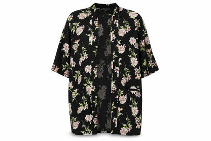 Primark Womens Black Floral  Jacket  Size 6