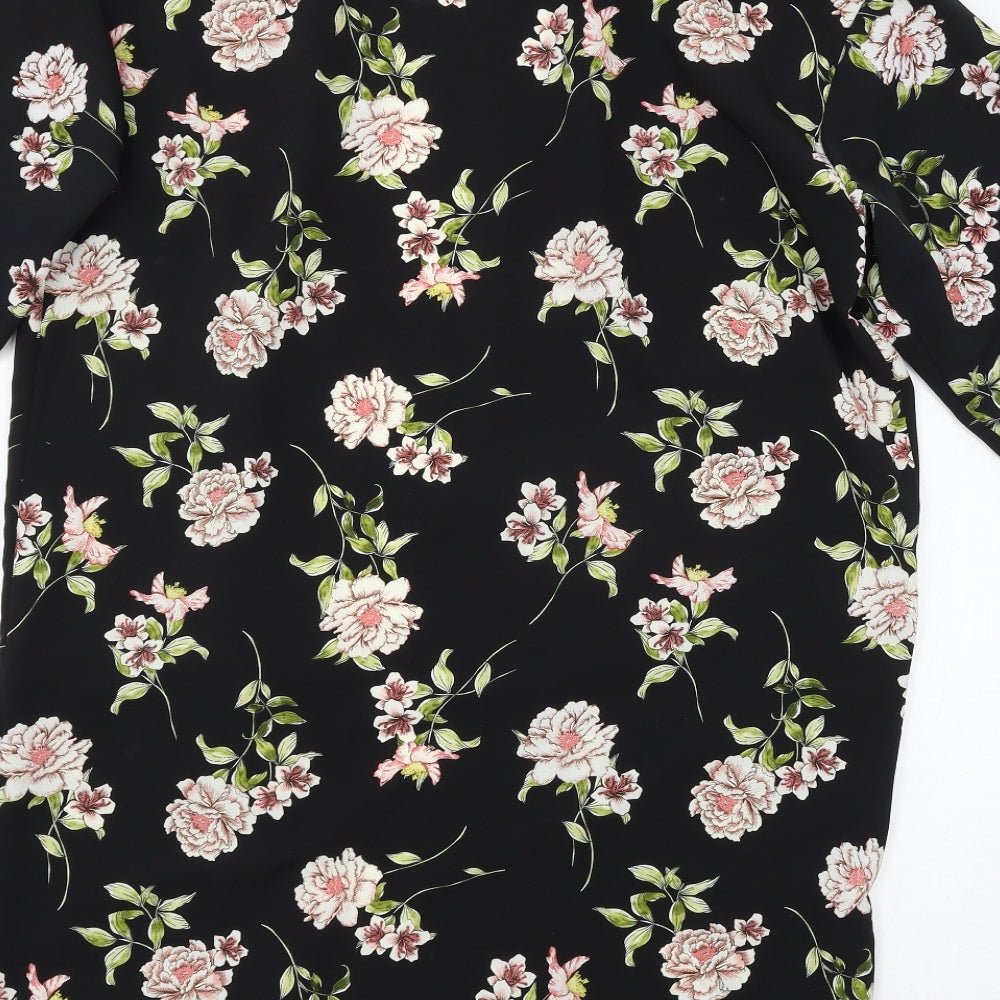 Primark Womens Black Floral  Jacket  Size 6