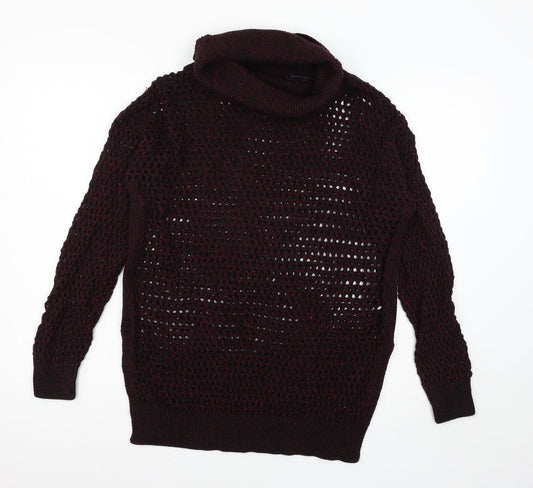 Matalan Womens Purple  Knit Pullover Jumper Size M