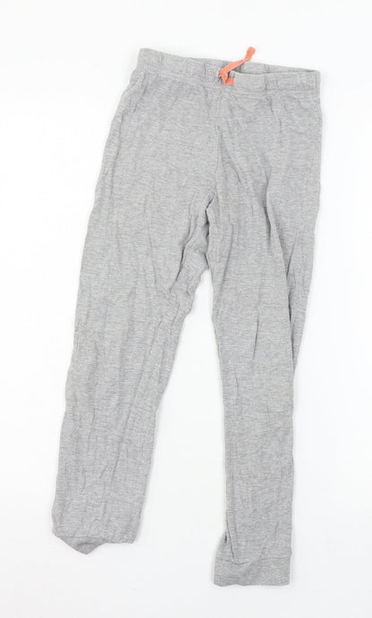 Marks & Spencer Girls Grey Solid Jersey Cami Pyjama Pants Size 9-10 Years