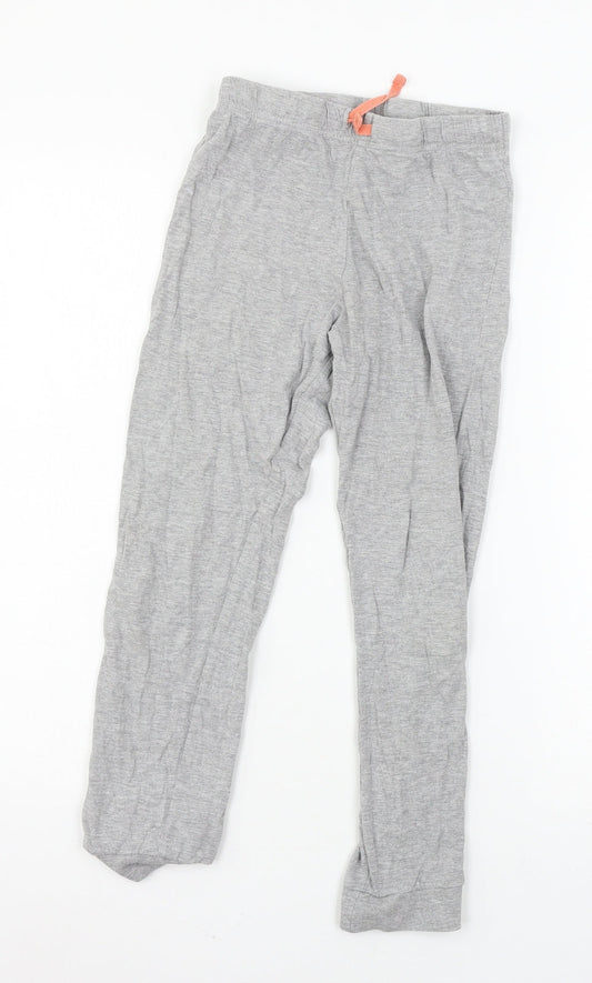 Marks and Spencer Girls Grey Solid Jersey Cami Pyjama Pants Size 9-10 Years