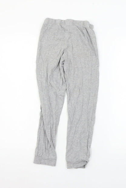 Marks & Spencer Girls Grey Solid Jersey Cami Pyjama Pants Size 9-10 Years