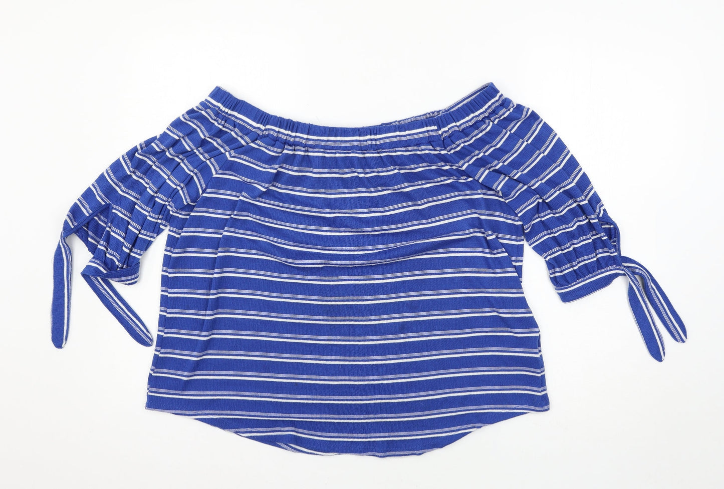 Matalan Womens Blue  Jersey Jersey Blouse Size 14