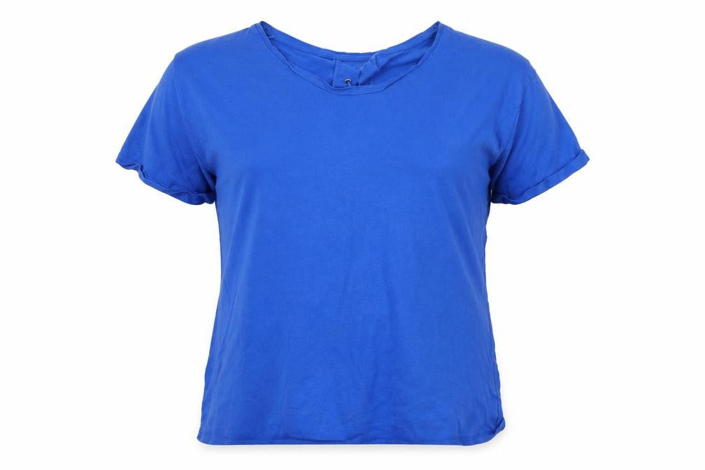 Papaya Womens Blue  Jersey Basic T-Shirt Size 14