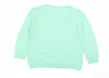 Marks & Spencer Womens Green   Pullover Jumper Size 8