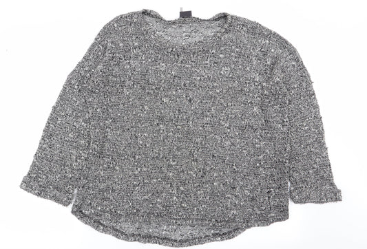 sparkle and fade Womens Grey   Basic T-Shirt Size S