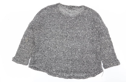 Sparkle & Fade Womens Grey   Basic T-Shirt Size S