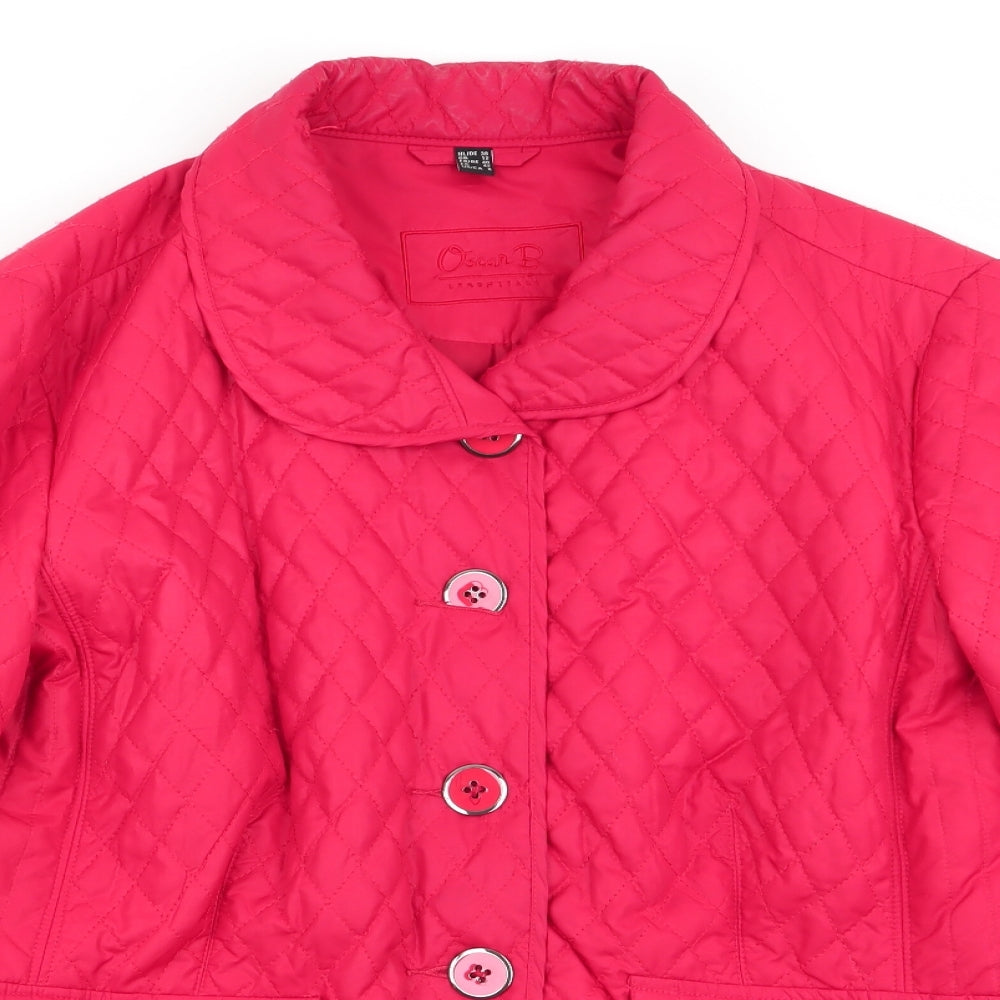 oscar b Womens Red   Jacket Coat Size 12