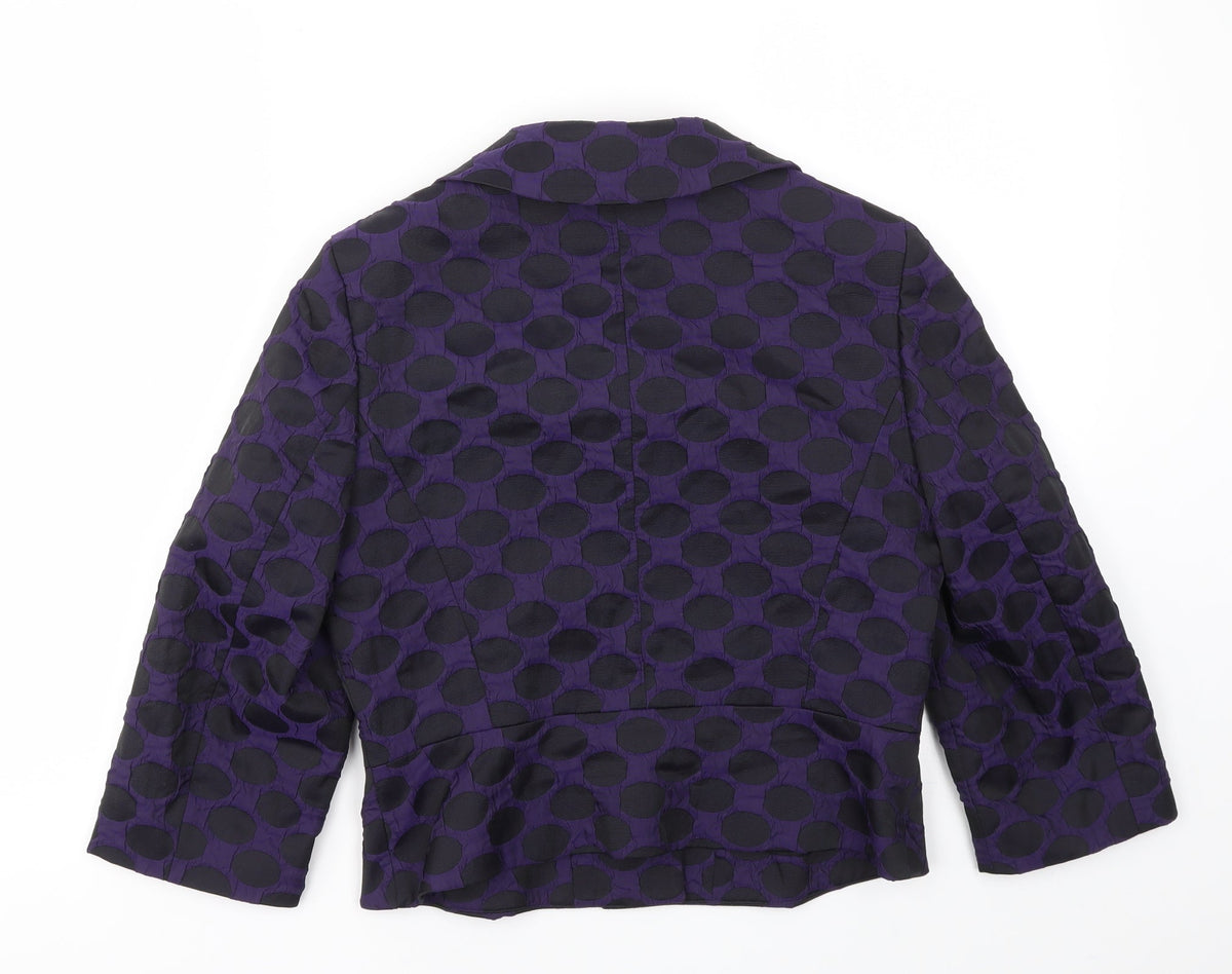 Phase Eight Womens Multicoloured Geometric  Jacket Blazer Size 10