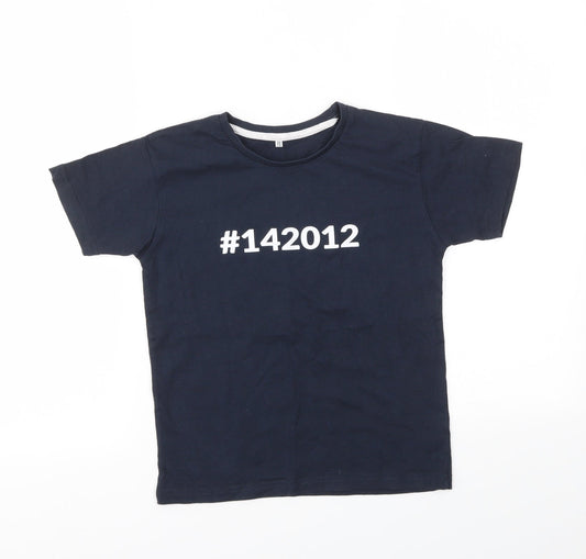 Preworn Boys Blue   Basic T-Shirt Size 7-8 Years