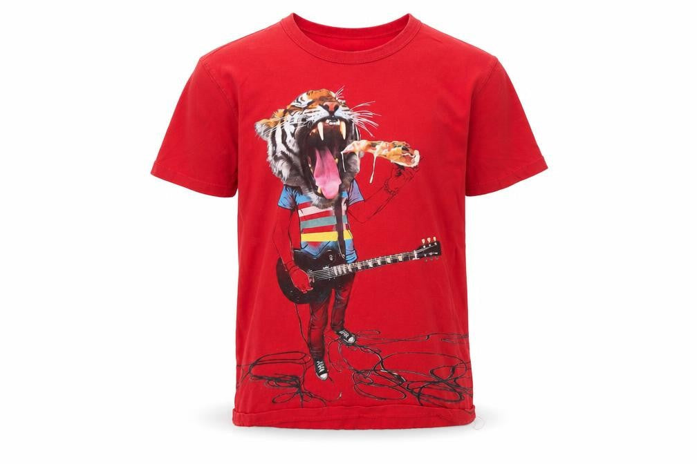 Preworn Boys Red   Basic T-Shirt Size M