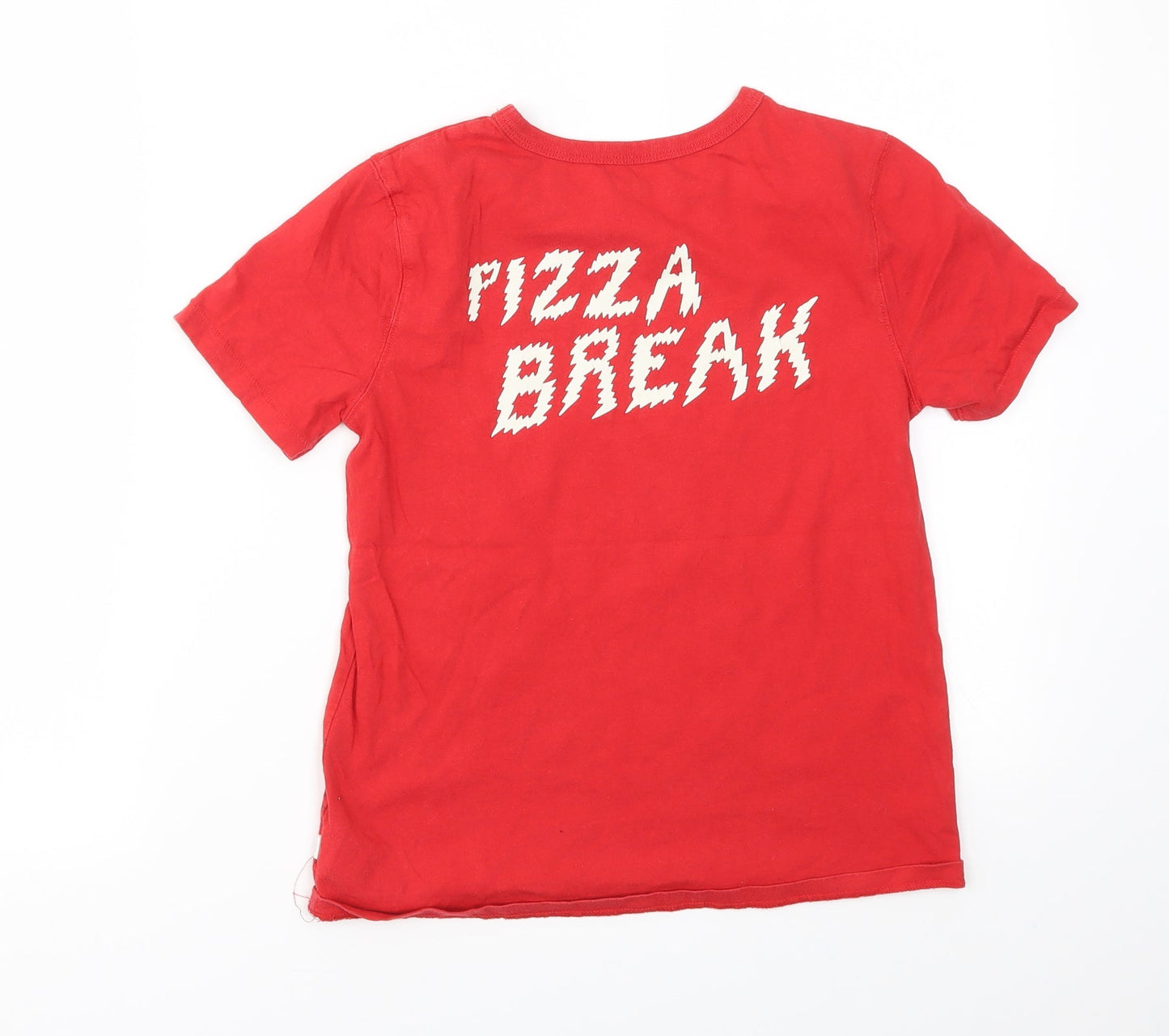 Preworn Boys Red   Basic T-Shirt Size M