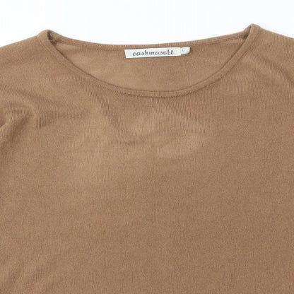 CASHMASOBT  Womens Beige   Pullover Jumper Size L