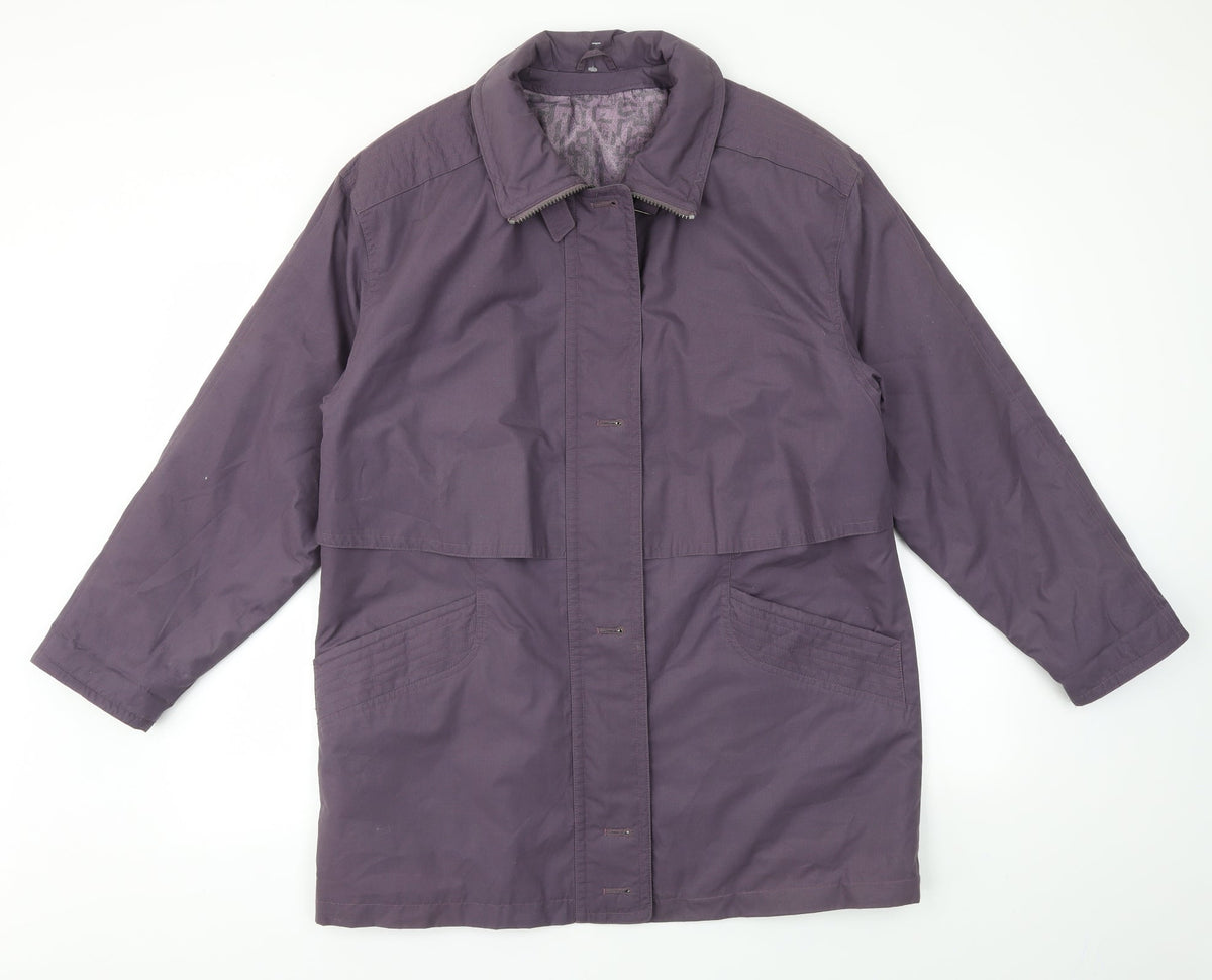 Preworn Womens Purple   Jacket Coat Size 8