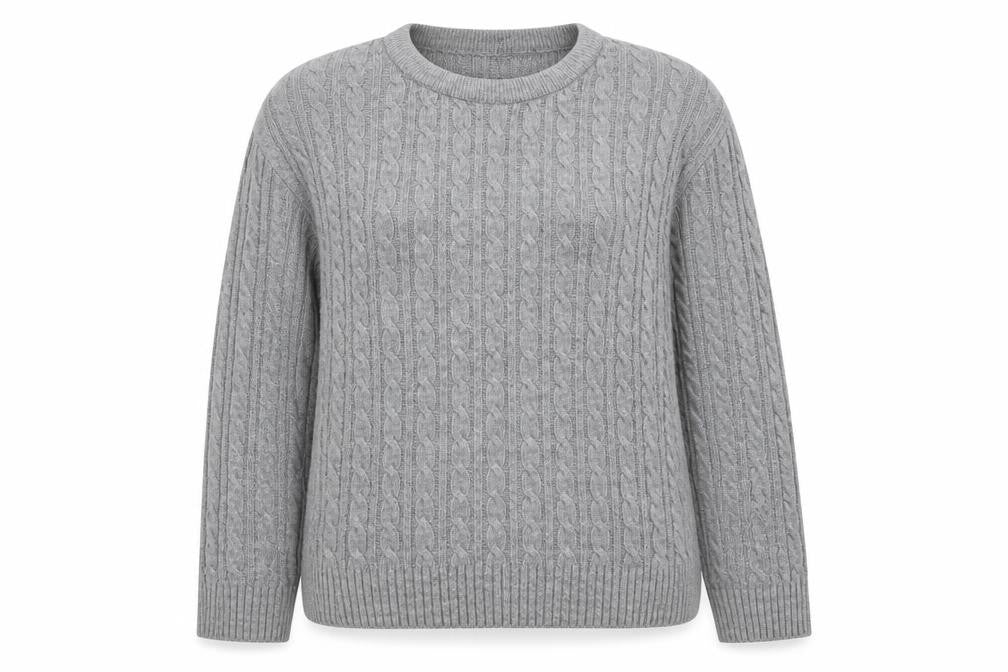 PURE & NATRAD Womens Grey   Pullover Jumper Size S