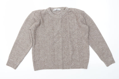 PURE &NATURAL Womens Brown   Pullover Jumper Size M